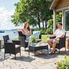Balonset - Garden furniture set from PE Polyrotan, compact and stylish