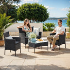 Balonset - Garden furniture set from PE Polyrotan, compact and stylish