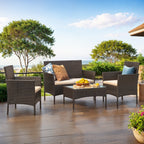 Balonset - Garden furniture set from PE Polyrotan, compact and stylish