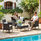 Balonset - Garden furniture set from PE Polyrotan, compact and stylish
