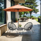 Balcony furniture set of 3 - garden set with 2 chairs and table