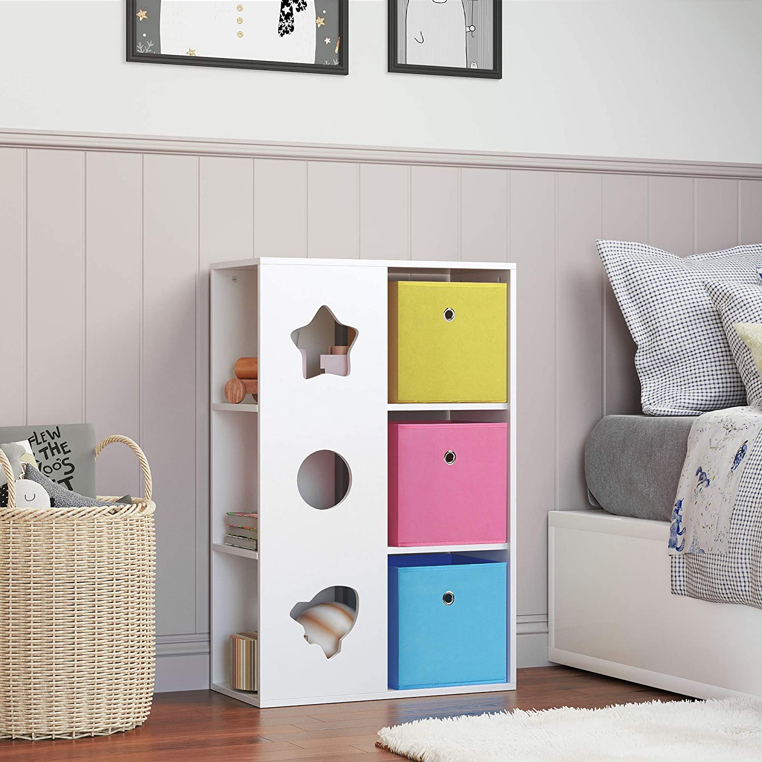 Children's cabinet - With storage boxes - Playroom Bookcase