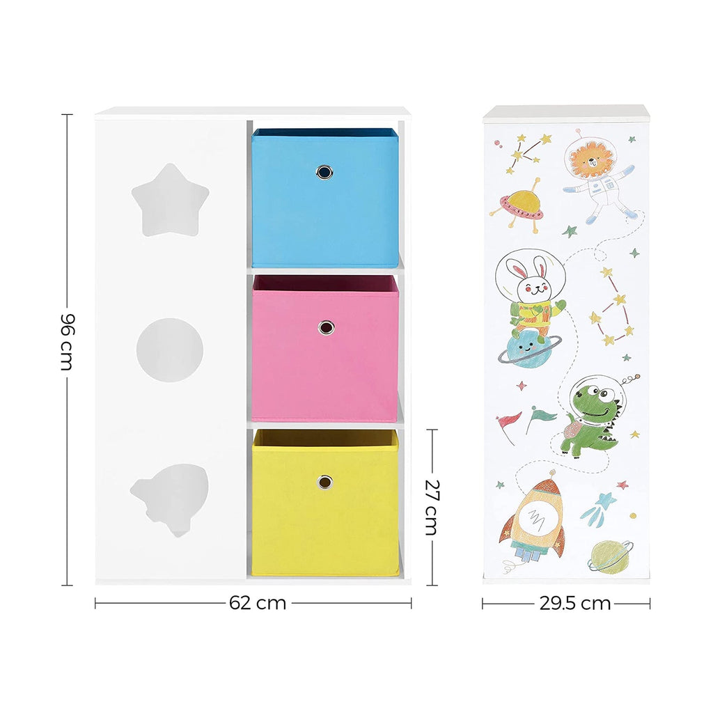 Children's cabinet - With storage boxes - Playroom Bookcase