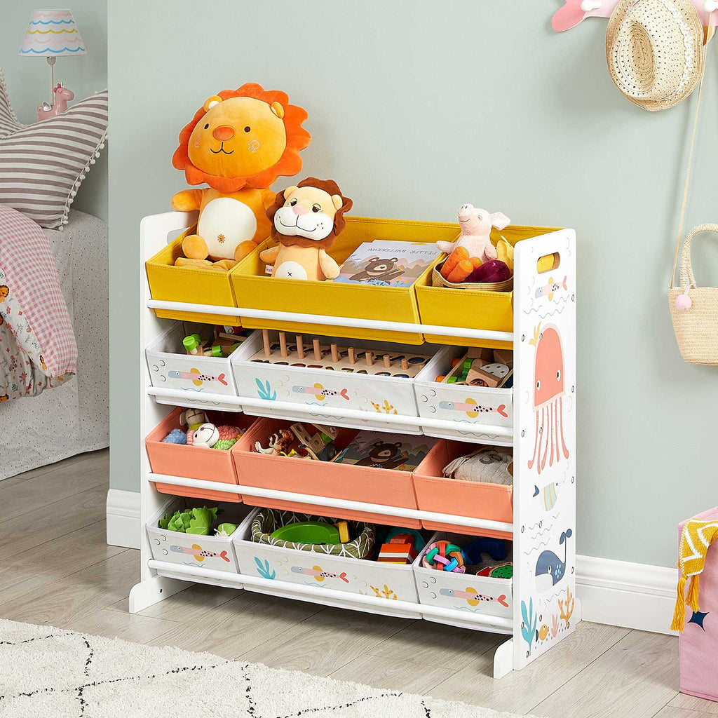 Storage rack - children's cabinet - colorful - for toys and clothing