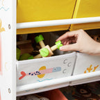 Storage rack - children's cabinet - colorful - for toys and clothing