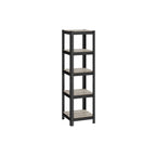 Small rack box - Living room cabinet - Extra strong - 5 levels - Black