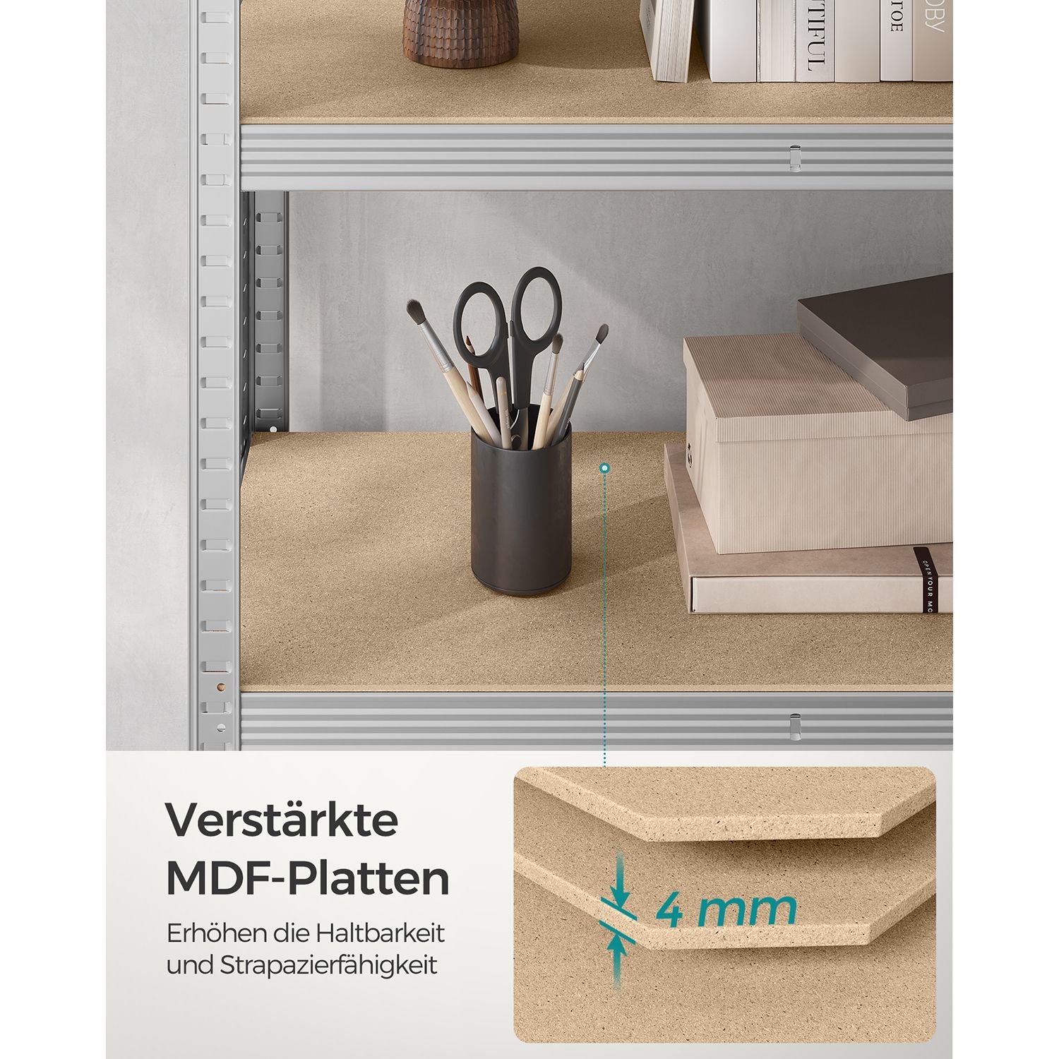 Set of 2 storage boards - Silver