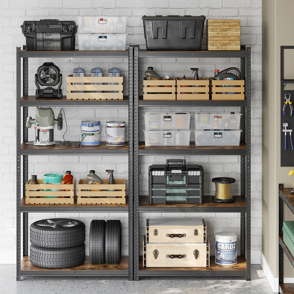 Racking cabinets - cellar shots - with 5 levels - of 200 cm high - Black