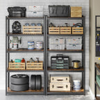 Racking cabinets - cellar shots - with 5 levels - of 200 cm high - Black