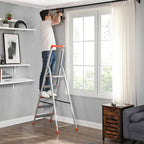 Ladder - Aluminum - Anti -slip - 5 steps - up to 150 kg load capacity