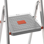 Ladder - Aluminum - Anti -slip - 5 steps - up to 150 kg load capacity