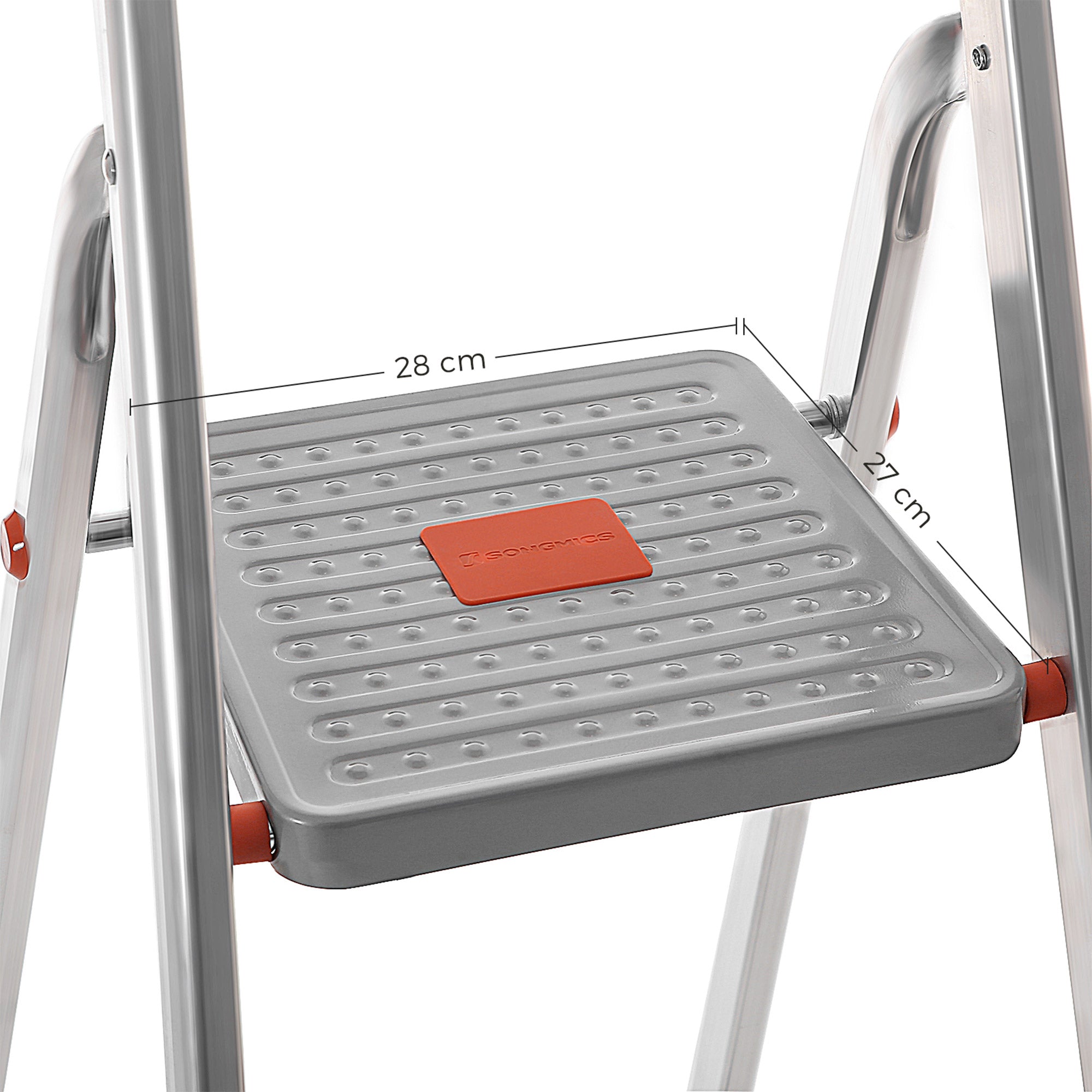 Ladder - Aluminum - Anti -slip - 5 steps - up to 150 kg load capacity