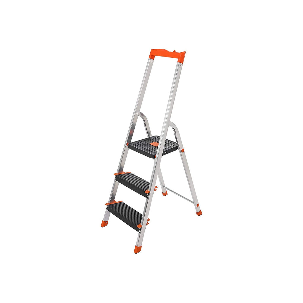 Ladder - 3 steps - Aluminum - Anti -slip feet - load capacity 150 kg
