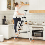 Stairladder - Foldable - 5 steps - Aluminum - up to 150 kg