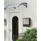 Wall letterbox - Letterbox - With Newspaper box and nameplate - With lock - Silver Black