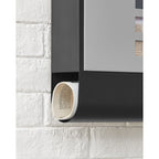 Wall letterbox - Letterbox - With Newspaper box and nameplate - With lock - Silver Black