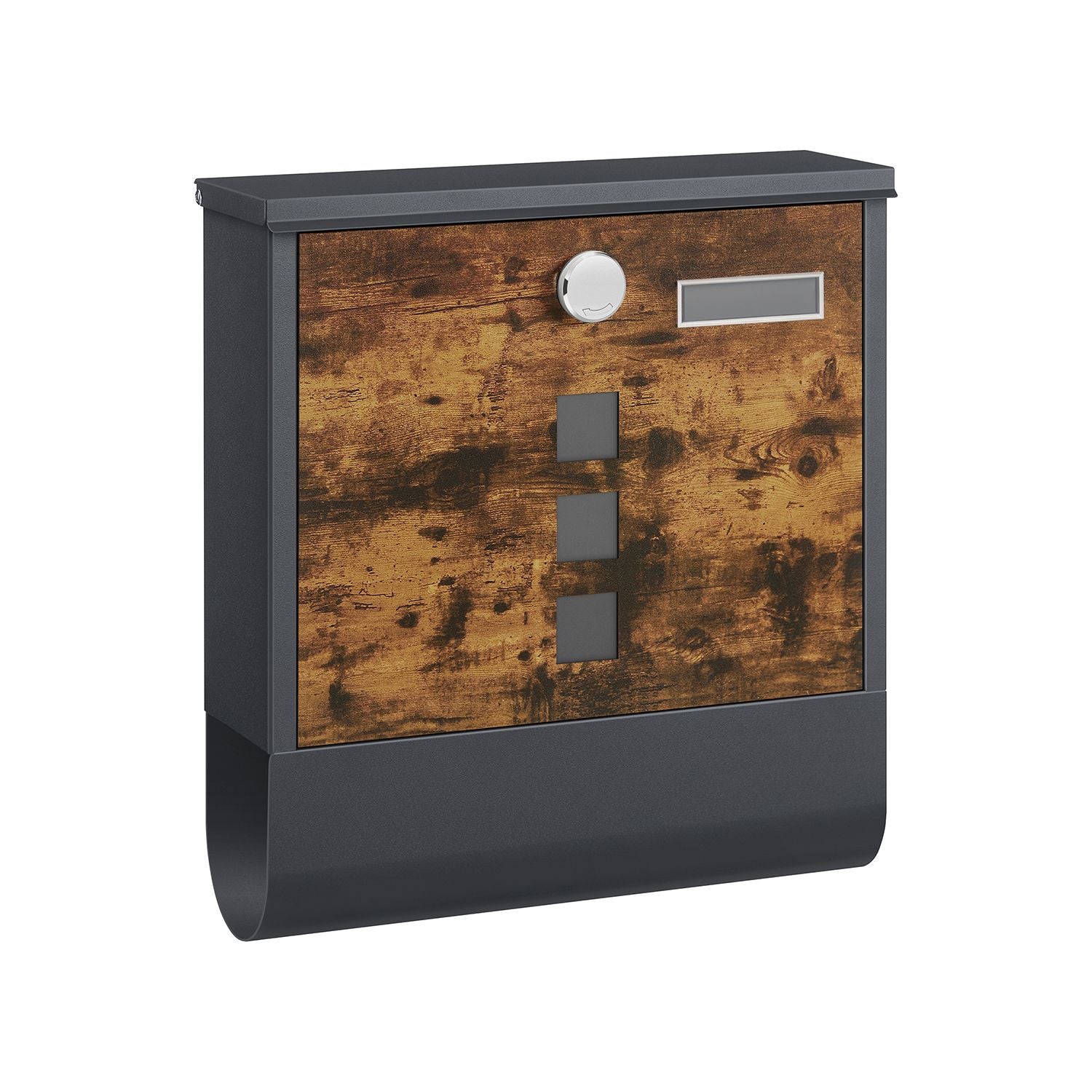 Letterbox - with newspaper compartment