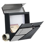 Mailbox - Wall bus - With window - Stainless steel - Silver / Anthracite