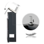 Mailbox - Wall bus - With window - Stainless steel - Silver / Anthracite