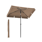 Parasol 200 x 125 cm foldable and adjustable in height