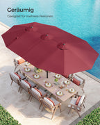 Double parasol-460 x 270 cm-with pendulum and UV protection