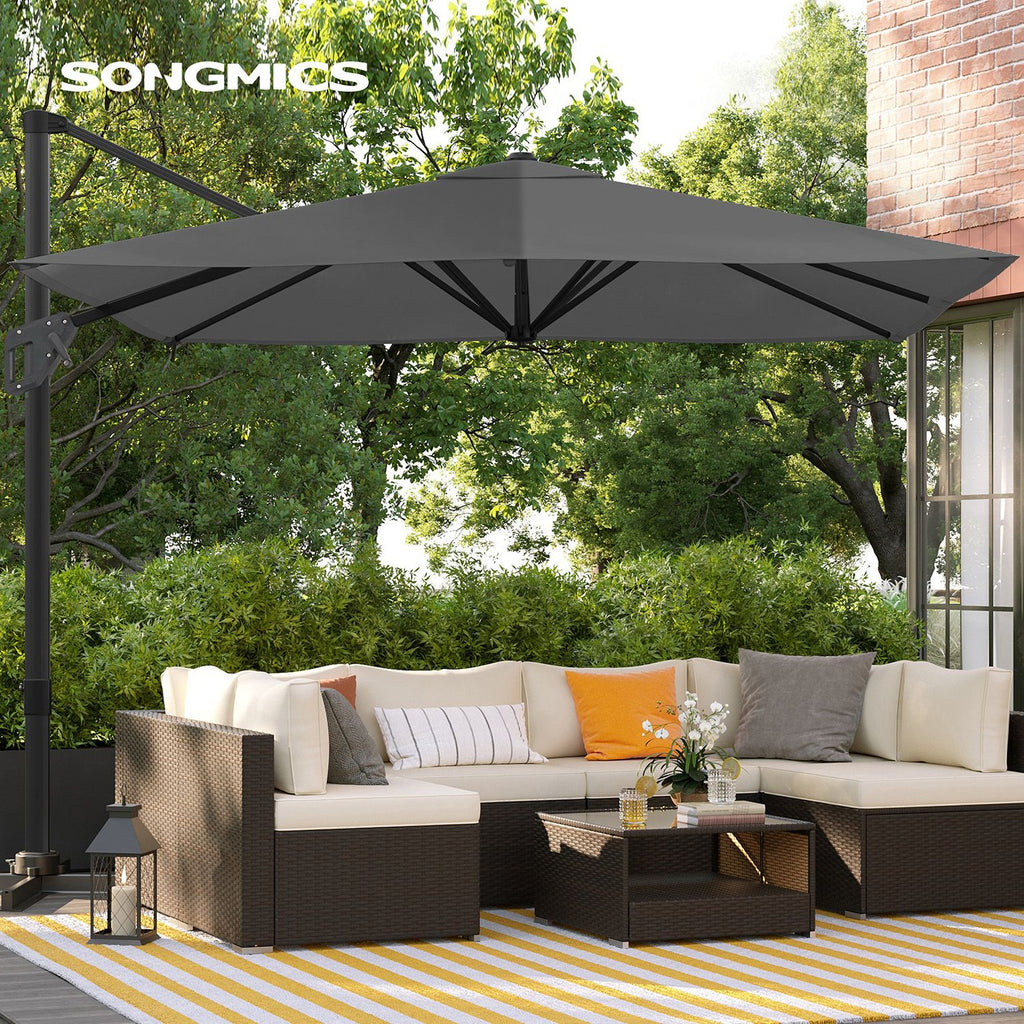 Parasol - 290 × 290 cm - 360 ° rotatable - with standard