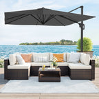 Parasol - 290 × 290 cm - 360 ° rotatable - with standard