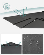 Parasol - 290 × 290 cm - 360 ° rotatable - with standard