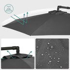 Parasol - with crank - for opening and closing