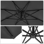 Parasol - with crank - for opening and closing