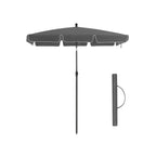 Parasol 200 x 125 cm foldable and adjustable in height