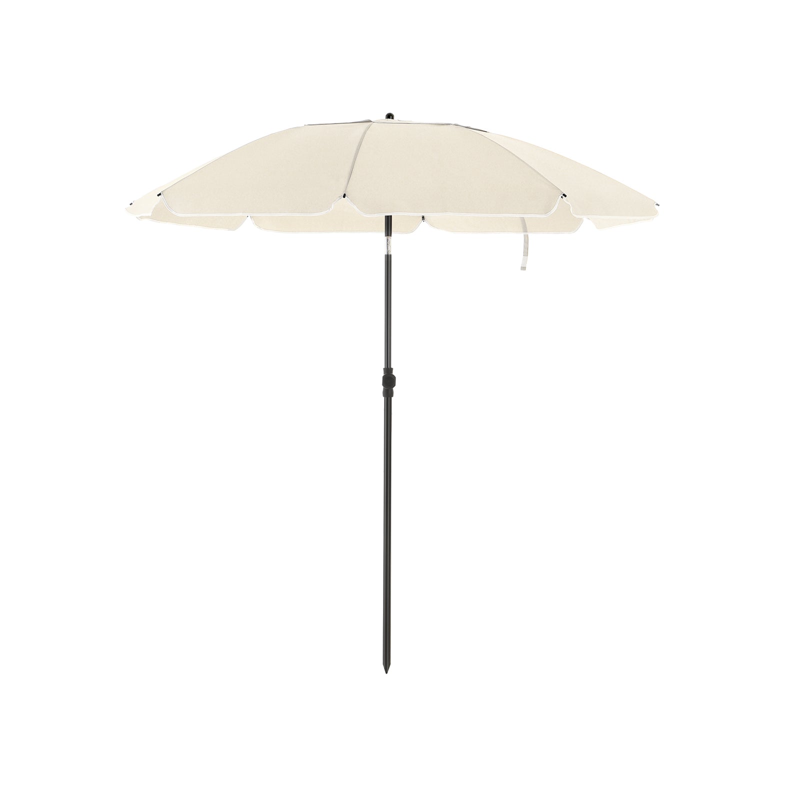 Parasol - Ø 200 cm - octagonal - Tiltable with crank - Taupe