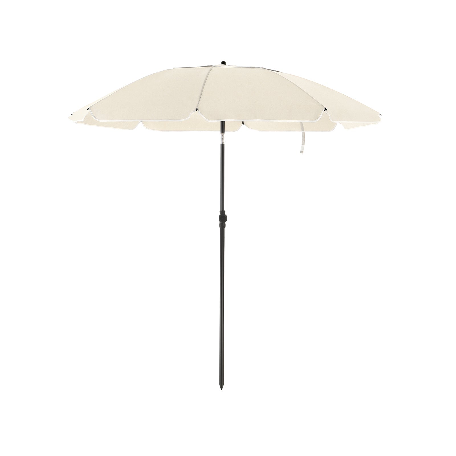 Parasol - Ø 200 cm - octagonal - Tiltable with crank - Taupe