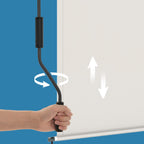 Vertical canopy - extendable, set of 2, sun protection for balcony or terrace