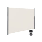 Side canopy - Extendable awning - View protection - 200 x 400 cm - Black