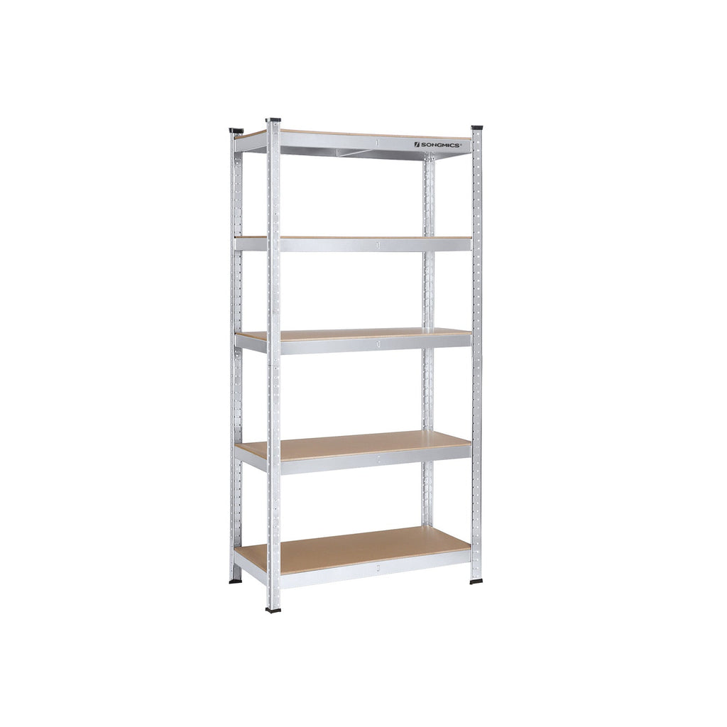 Storage rack - metal cupboard - 875 kg bearing capacity - 180 x 90 x 40 cm - silver