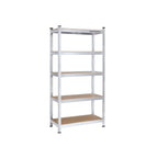 Storage rack - metal cupboard - 875 kg bearing capacity - 180 x 90 x 40 cm - silver