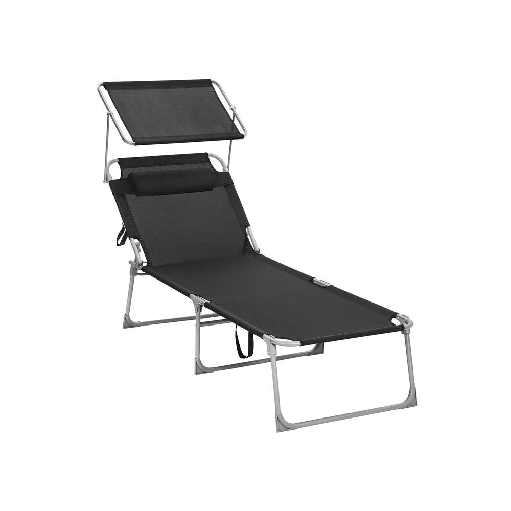 Sunter - Lounge Bed - Lounger - With Sun Visit - Lay capacity of up to 250 kg - Gray