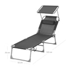 Garden seat - with headrest and sun visor