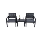 Garden furniture set-3-part-Black