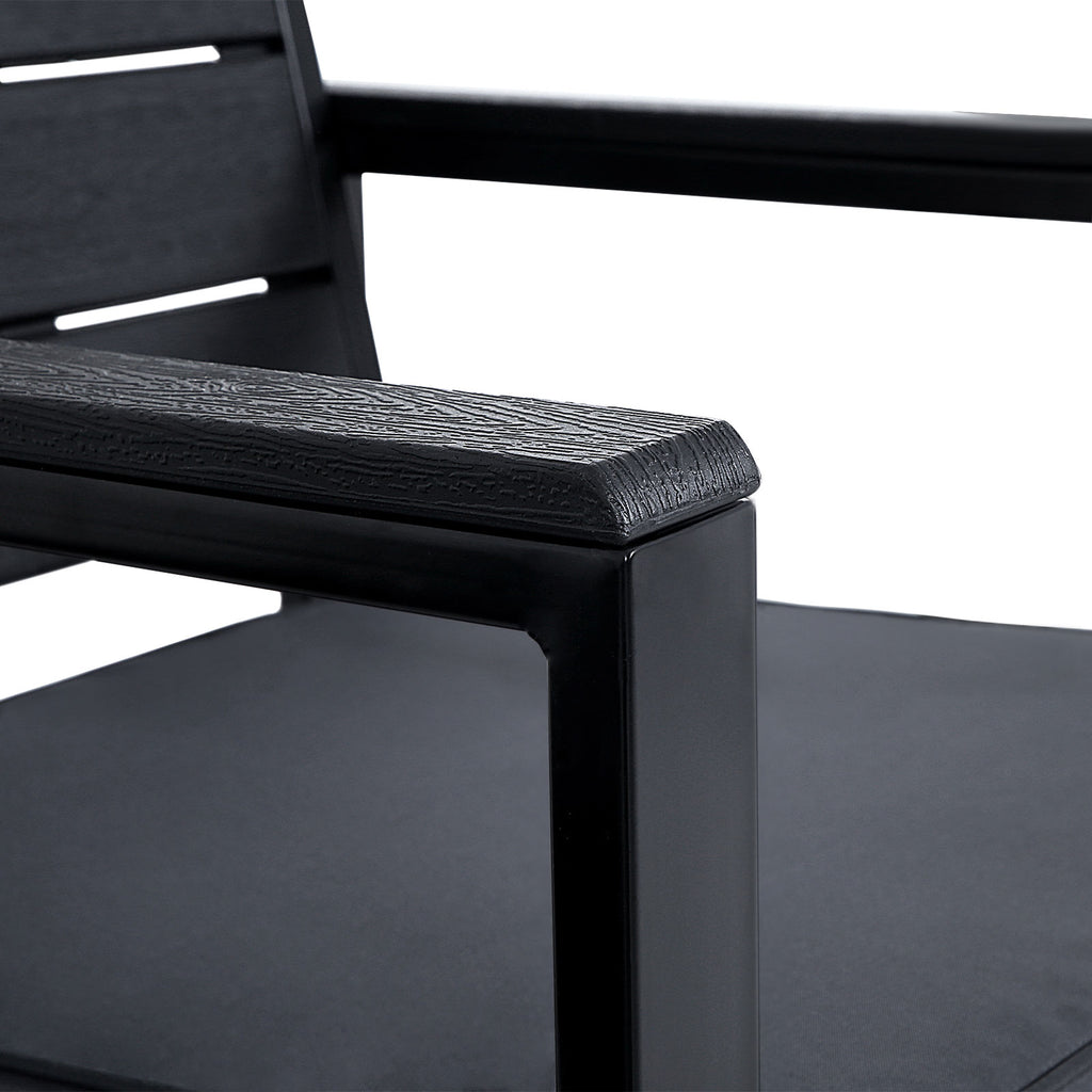 Garden furniture set-3-part-Black