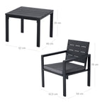 Garden furniture set-3-part-Black