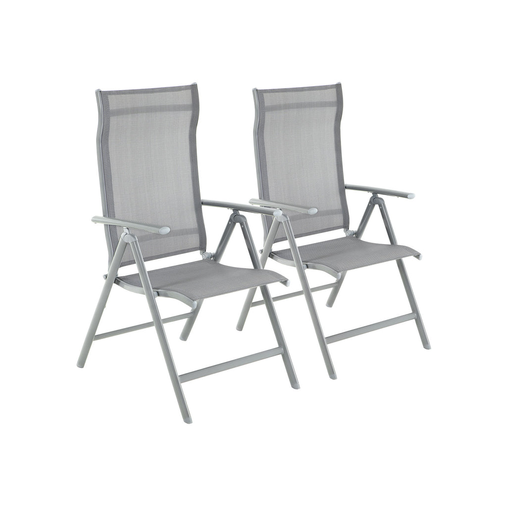 Garden chairs - Set of 2 - Gray