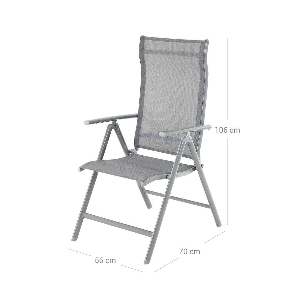 Garden chairs - Set of 2 - Gray