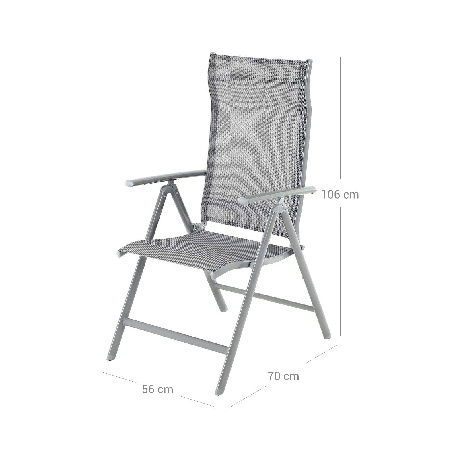 Garden chairs - Set of 2 - Gray
