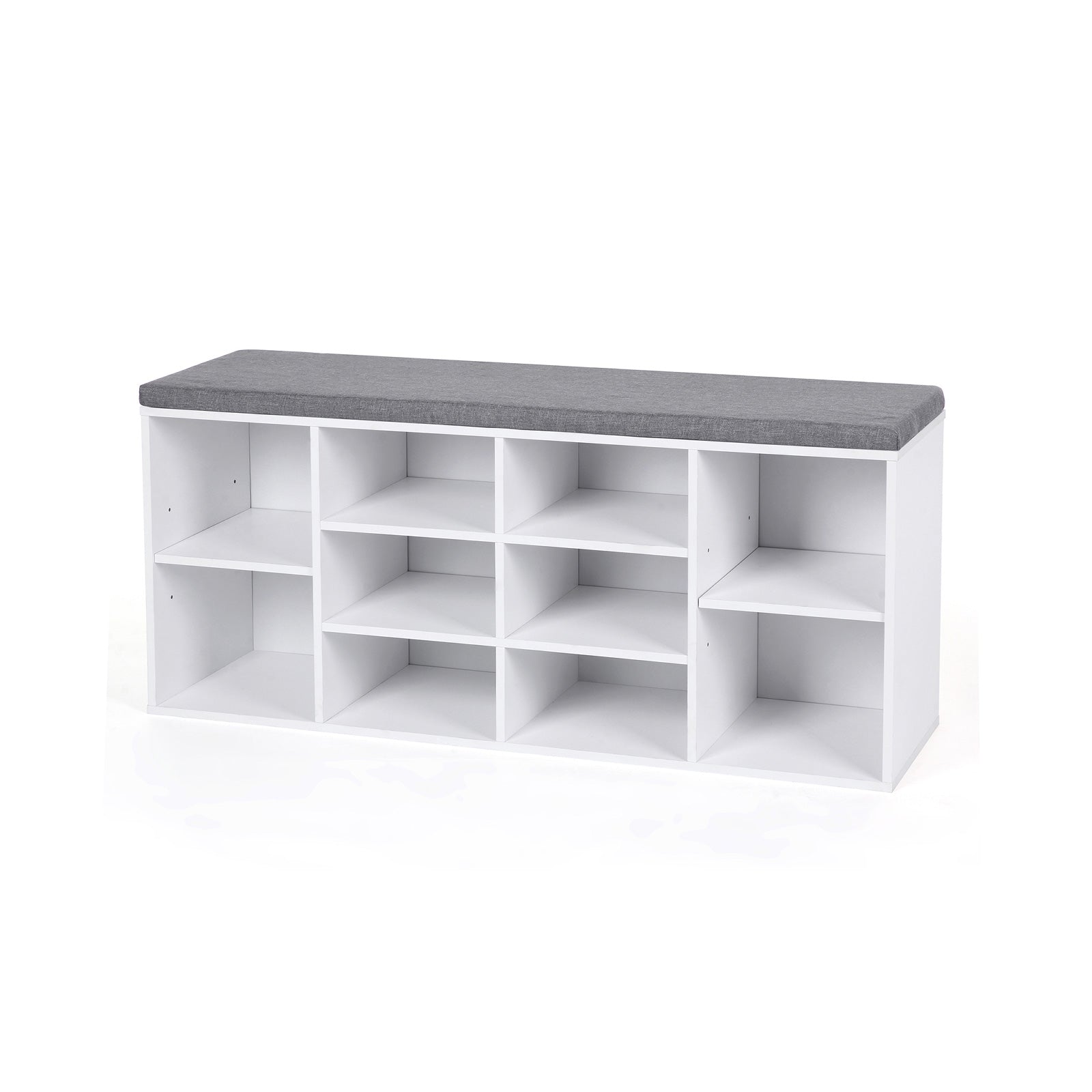 Shoe bank - 10 compartments - sofa - white