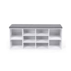 Shoe bank - 10 compartments - sofa - white