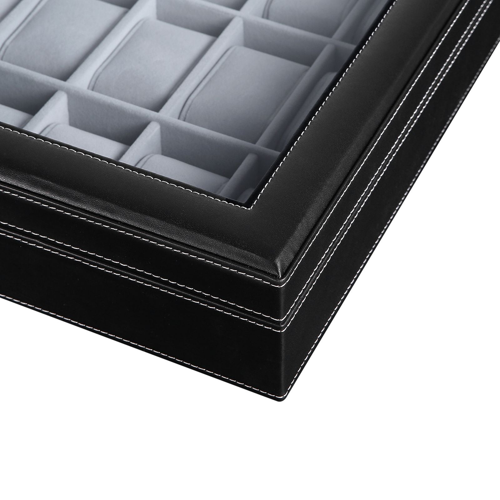 Watch box - Lockable - Organizer - Black