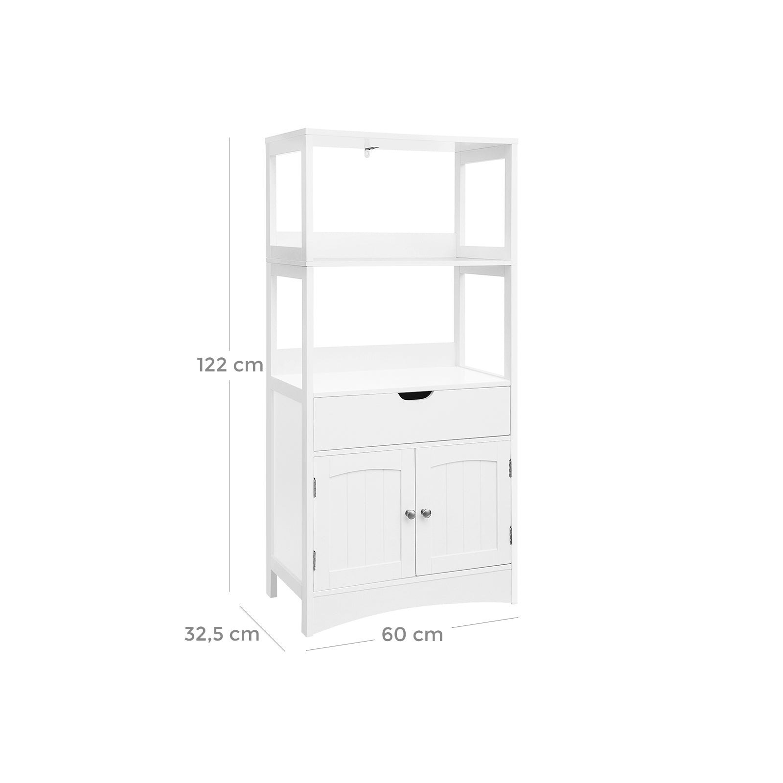 Bedroom cabinet - living room cabinet - bathroom cabinet - storage cupboard - wood - white