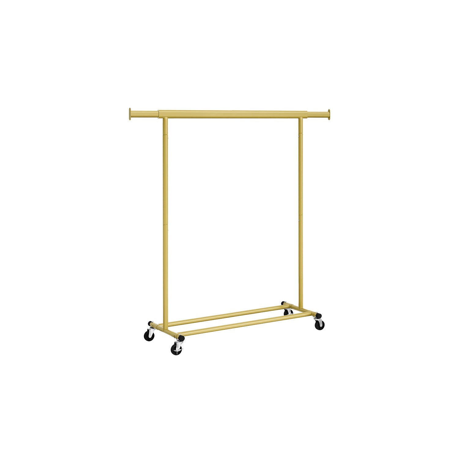 Clothing rack - on wheels - load capacity 90 kg - classic white